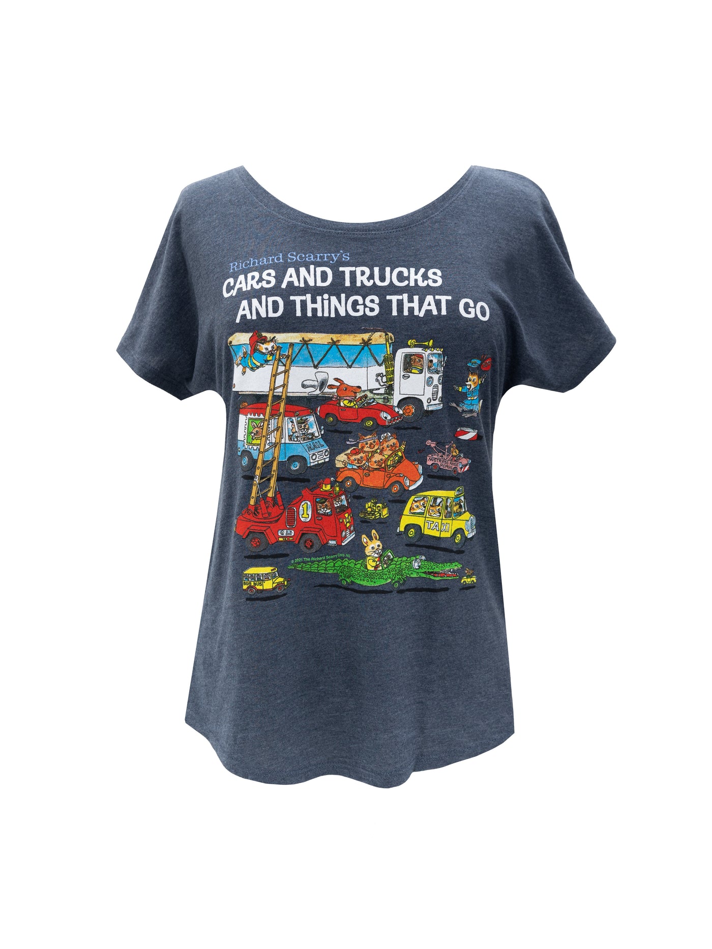 Richard Scarry: Cars and Trucks and Things That Go Women's Relaxed Fit T-Shirt XX-Large