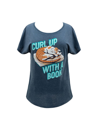 Curl Up with a Book Women's Relaxed Fit T-Shirt X-Small