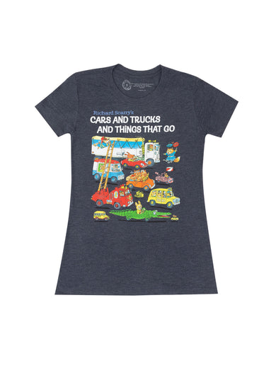 Richard Scarry: Cars and Trucks and Things That Go Women's Crew T-Shirt XX-Large