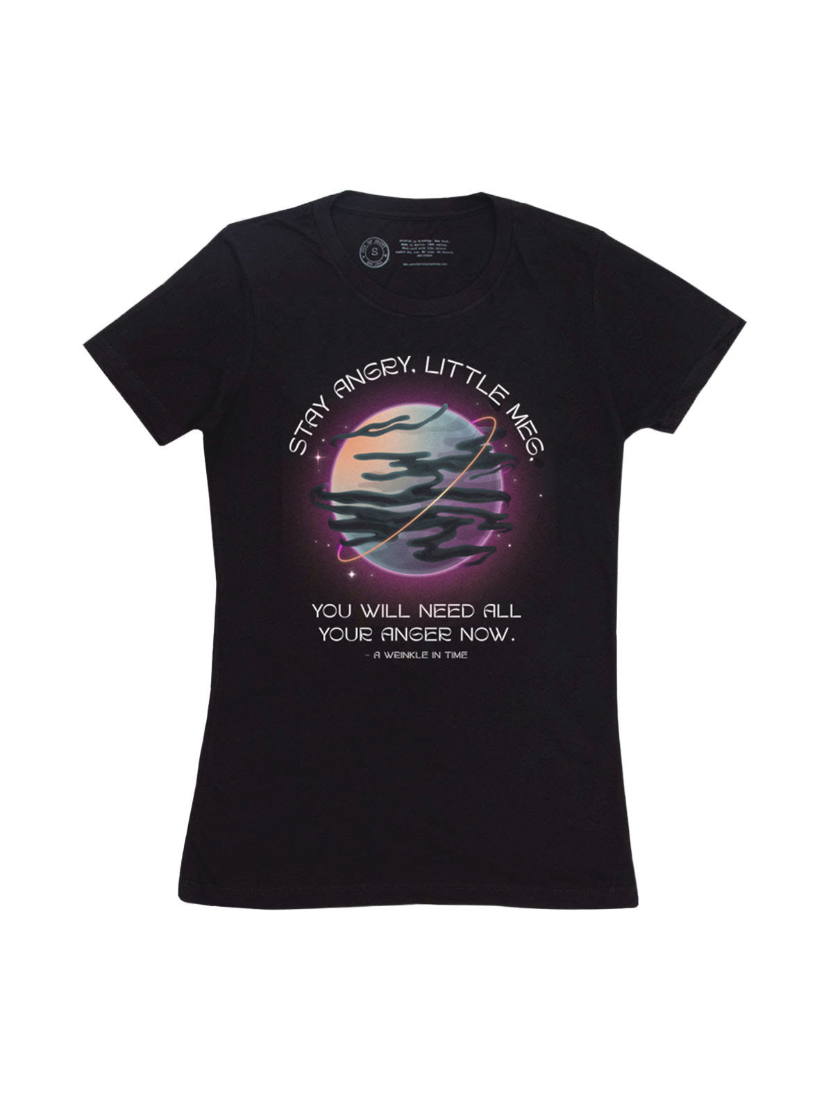 A Wrinkle in Time: Stay Angry, Little Meg Women's Crew T-Shirt Medium-Stationery items-買書書 BuyBookBook