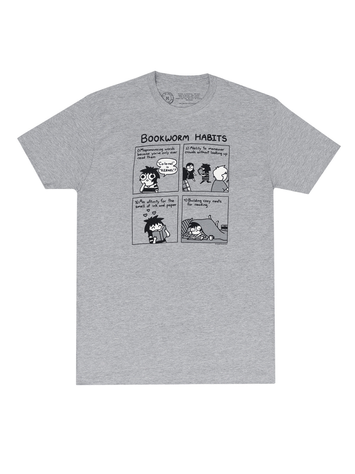 Sarah's Scribbles: Bookworm Habits Unisex T-Shirt XX-Large
