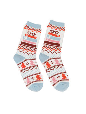 TBR Book Stack Cozy Socks - Small-Lifestyle and Leisure-買書書 BuyBookBook