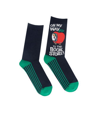 Richard Scarry: On My Way to the Bookstore Socks - Large-Lifestyle and Leisure-買書書 BuyBookBook