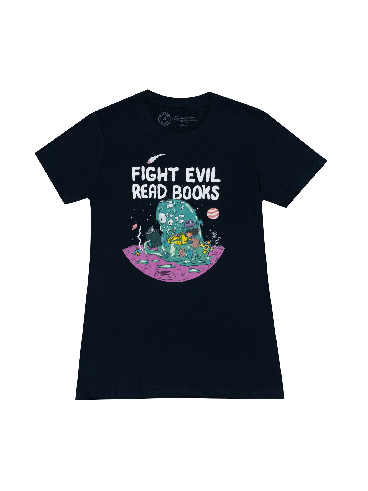 Fight Evil, Read Books: 2023 Design Women's Crew T-Shirt Small