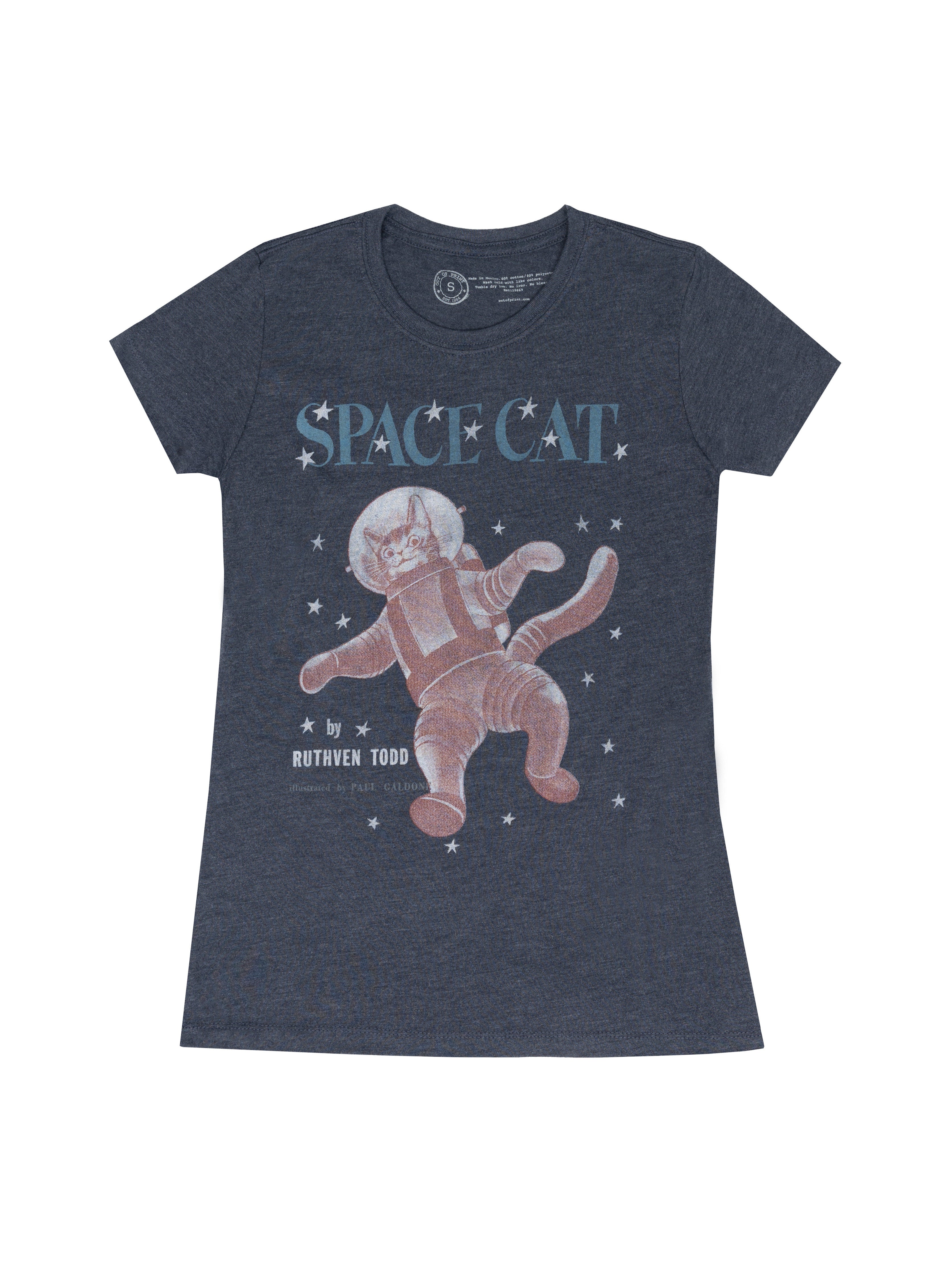 Space Cat Women's Crew T-Shirt Large