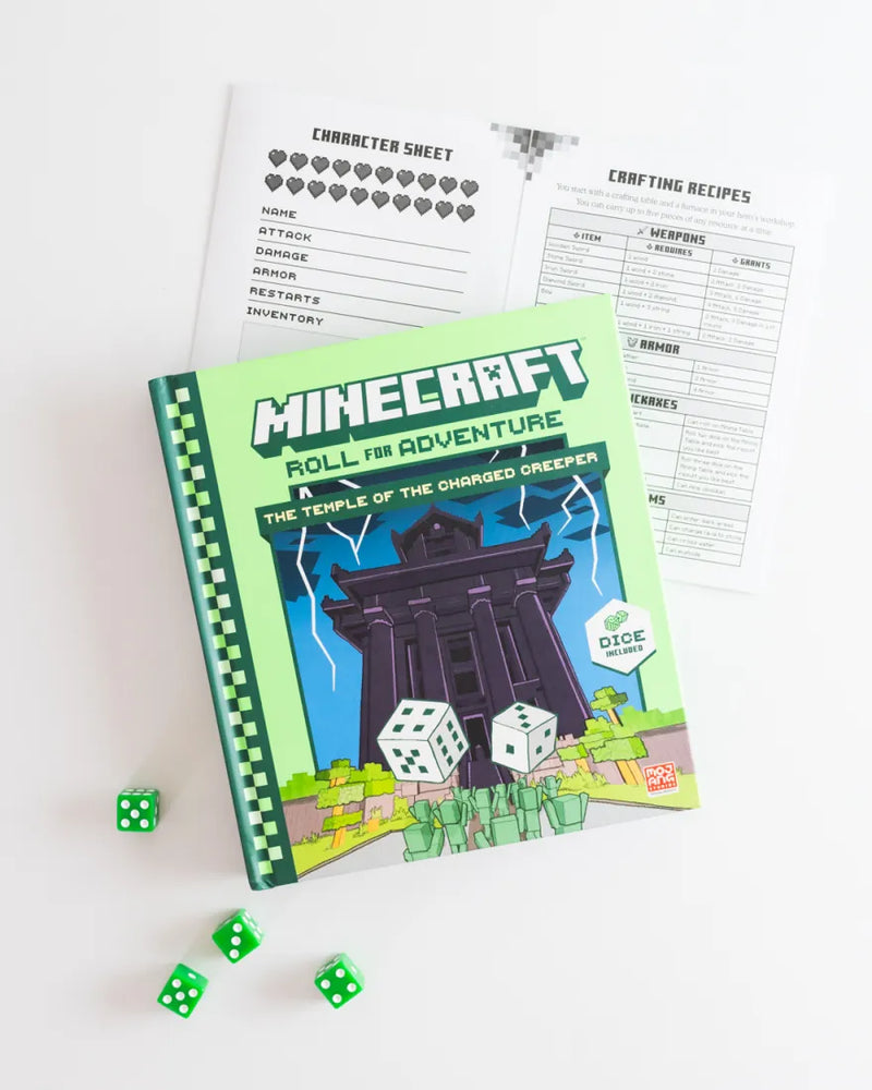 Minecraft: Roll for Adventure: The Temple of the Charged Creeper US - Hardback