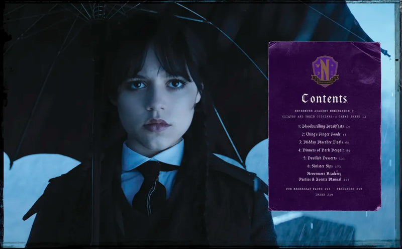 The Official Wednesday Cookbook US - Hardback