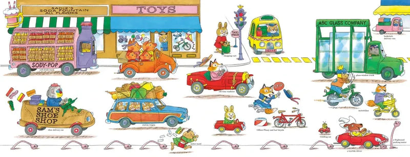 Richard Scarry's Cars and Trucks Fold-and-Find! US - Hardback