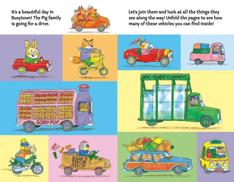Richard Scarry's Cars and Trucks Fold-and-Find! US - Hardback