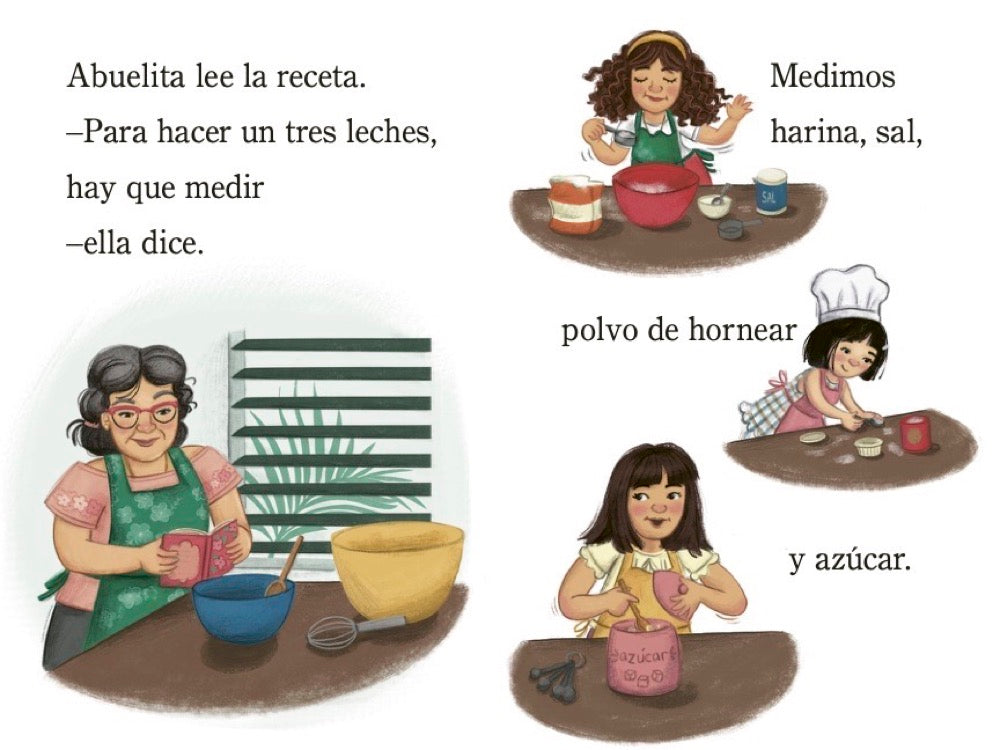 Horneando con mi abuelita (Baking with Mi Abuelita Spanish Edition) interior 3 (ISBN 9780593812389)