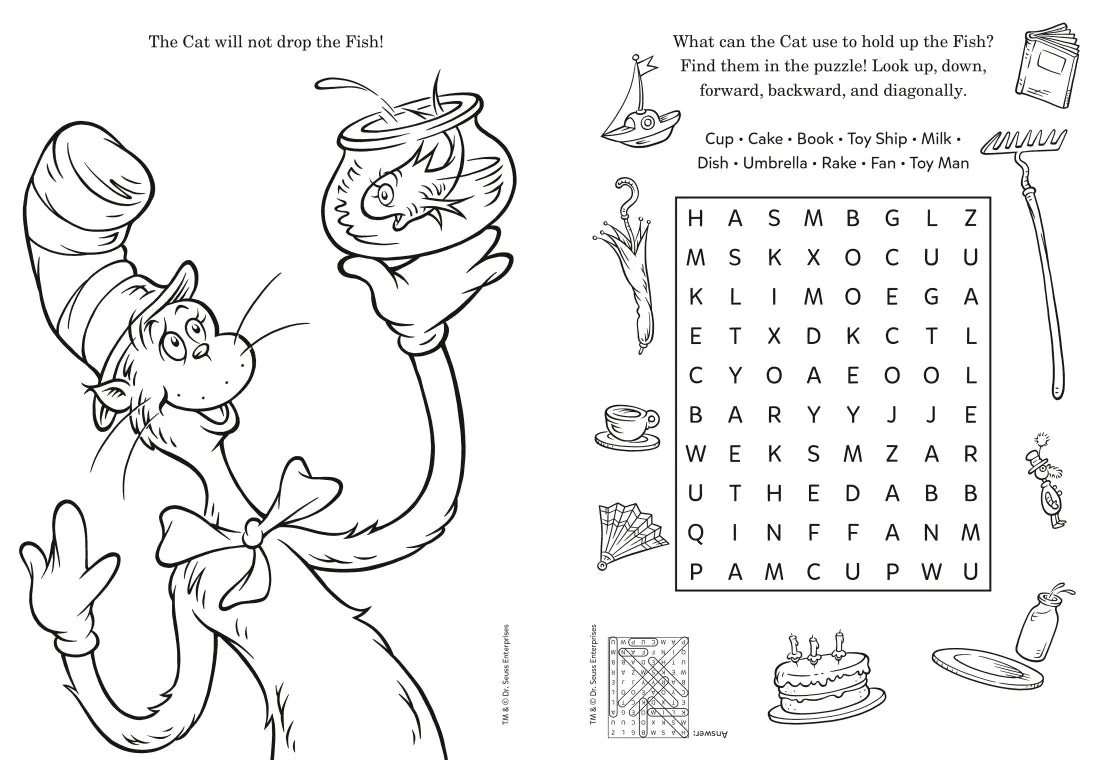 Dr. Seuss: The Cat in the Hat Coloring & Activity Book US - Paperback / softback