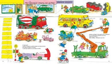 Carros y camiones de Richard Scarry (Richard Scarry's Cars and Trucks and Things that Go Spanish Edition) interior 3 (ISBN 9780593815182)