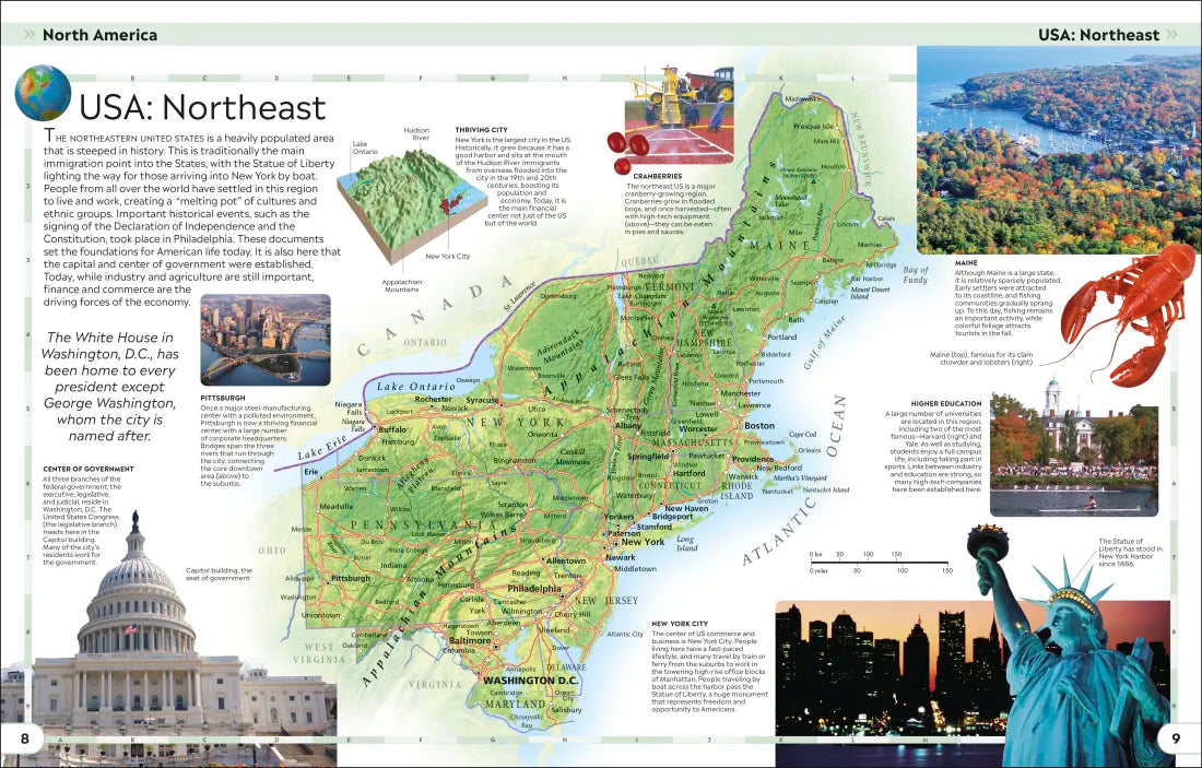 Children's Illustrated World Atlas US - Hardback
