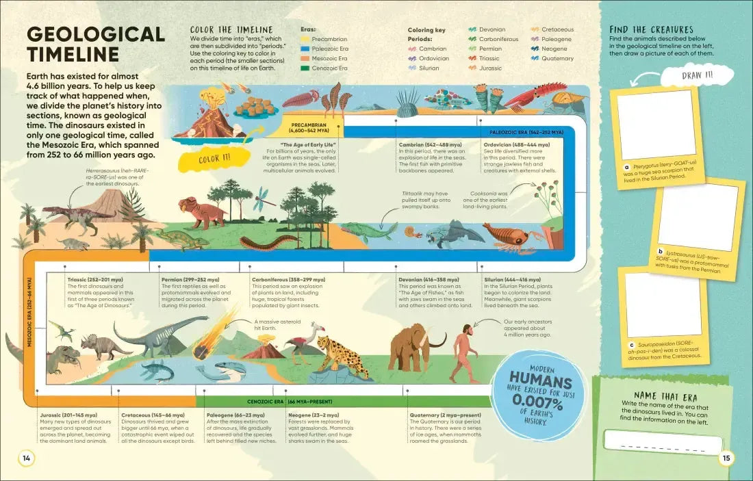 Brain Booster Dinosaurs and Other Prehistoric Creatures US - Paperback / softback