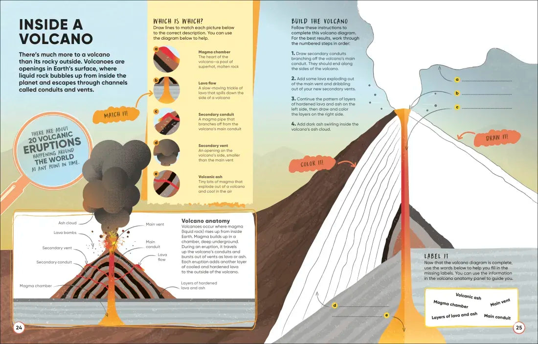 Brain Booster Volcanoes and Earthquakes US - Paperback / softback