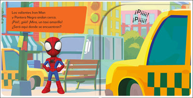 ¡Pop-up sorpresa! Spidey y sus sorprendentes amigos (Pop-Up Peekaboo! Marvel Spidey and his Amazing Friends) interior 3 (ISBN 9780593848340)