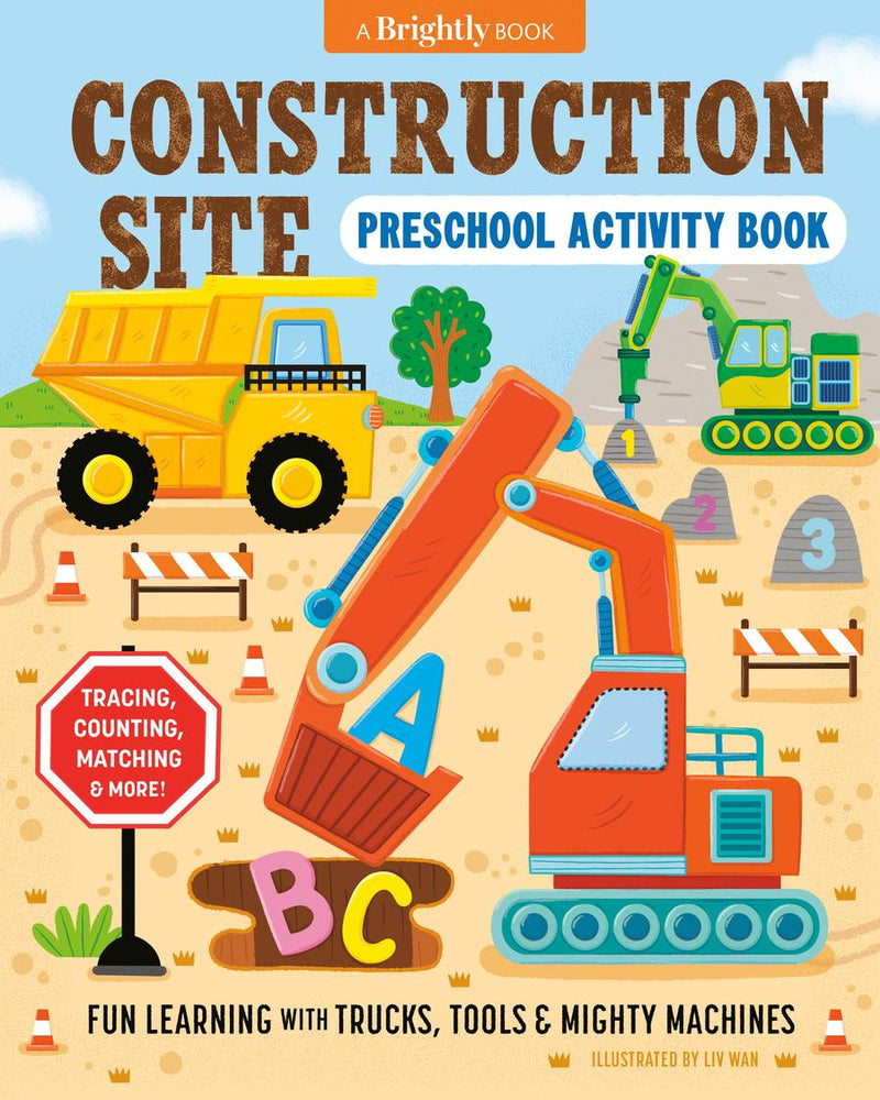 Construction Site Preschool Activity Book-Children’s interactive and activity books and kits-買書書 BuyBookBook