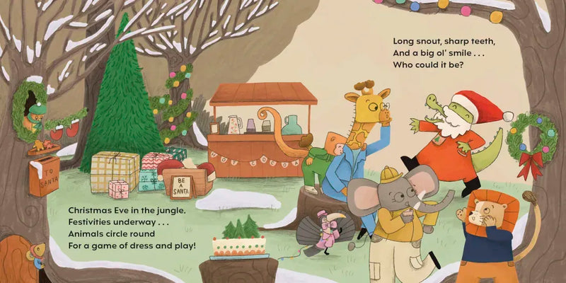 Crocodile Christmas US - Board book