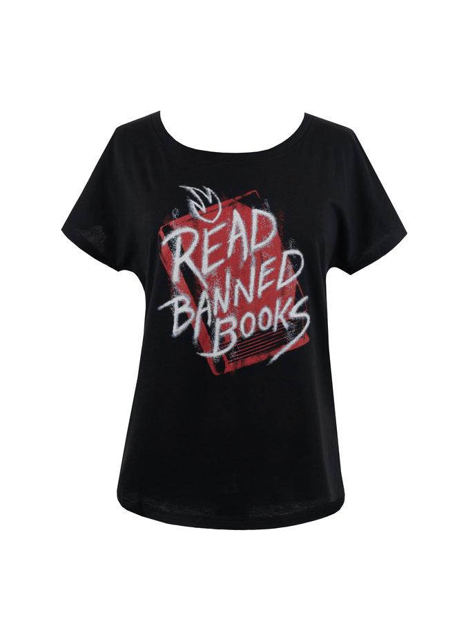 Read Banned Books (Graffiti Art) Women's Relaxed Fit T-Shirt Large-Lifestyle and Leisure-買書書 BuyBookBook