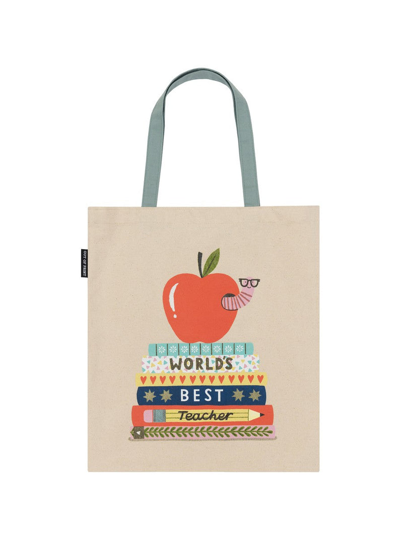 World's Best Teacher Tote Bag-Lifestyle and Leisure-買書書 BuyBookBook