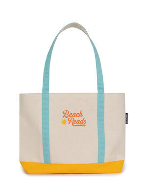Beach Reads Large Zippered Tote-Lifestyle and Leisure-買書書 BuyBookBook