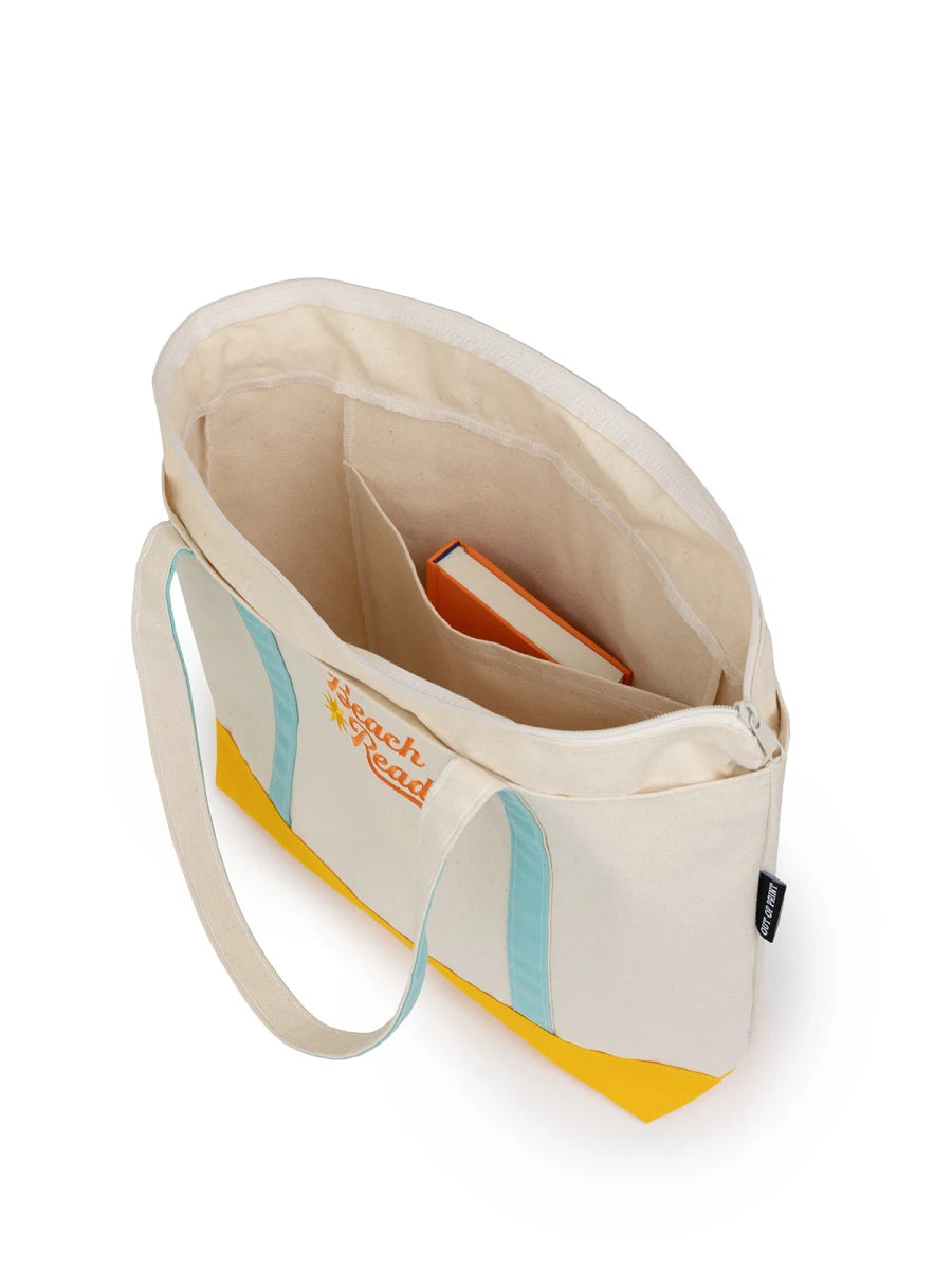 Beach Reads Large Zippered Tote US - Tote bag