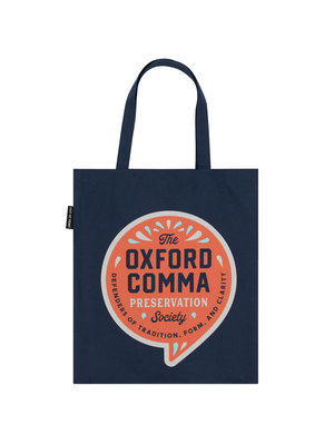 Oxford Comma Preservation Society Tote Bag-Lifestyle and Leisure-買書書 BuyBookBook