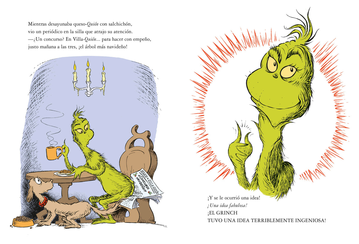 ¡Cómo el Grinch se perdió la Navidad! (How the Grinch Lost Christmas Spanish Edition) interior 2 (ISBN 9780593898598)