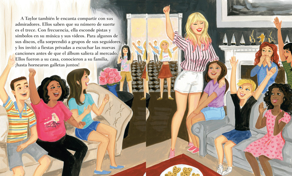 Mi Little Golden Book sobre Taylor Swift (My Little Golden Book About Taylor Swift Spanish Edition) interior 3 (ISBN 9780593899373)
