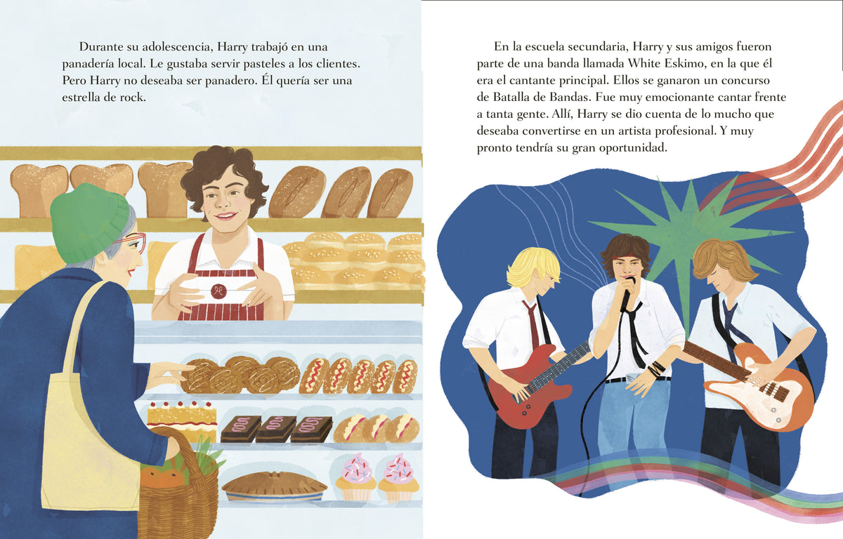 Mi Little Golden Book sobre Harry Styles (My Little Golden Book About Harry Styles Spanish Edition) interior 1 (ISBN 9780593899694)