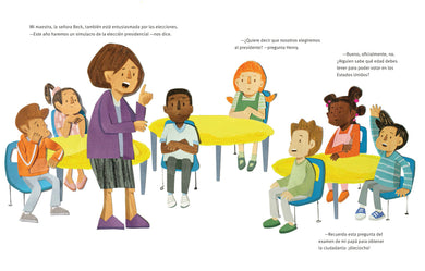 ¡El primer voto de Leo! (Leo's First Vote! Spanish Edition) interior 1 (ISBN 9780593900901)