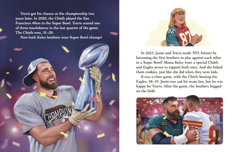 The Kelce Brothers: A Little Golden Book Biography US - Hardback