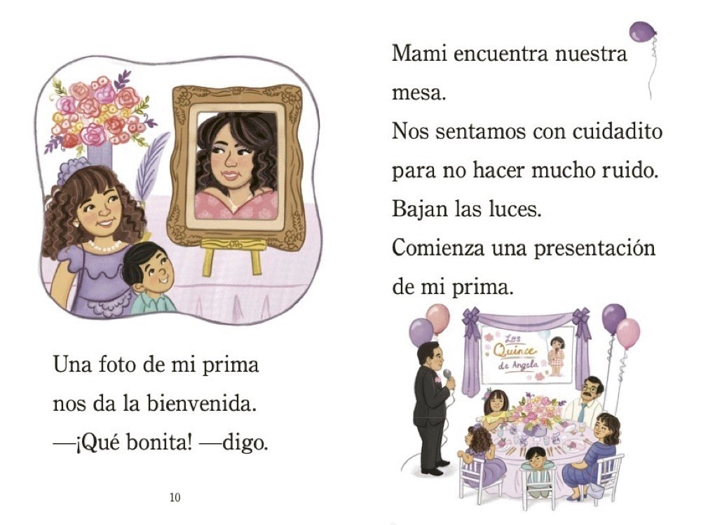 Mi prima, la quinceañera (My Cousin, the Quinceañera Spanish Edition) interior 3 (ISBN 9780593904565)
