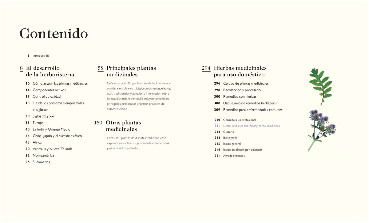 Enciclopedia de plantas medicinales (Encyclopedia of Herbal Medicine) interior 1 (ISBN 9780593958971)