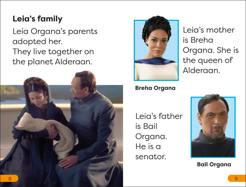 DK Super Readers Level 1 Star Wars Princess Leia's Adventures US - Hardback