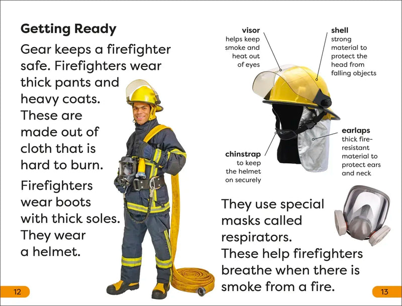 DK Super Readers Level 1 A Day in the Life of a Firefighter US - Hardback