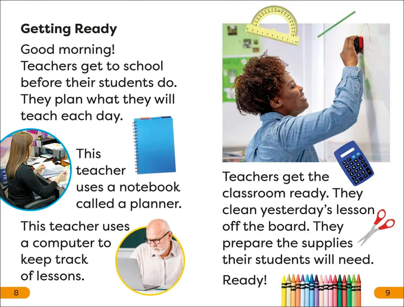 DK Super Readers Level 1 A Day in the Life of a Teacher US - Hardback