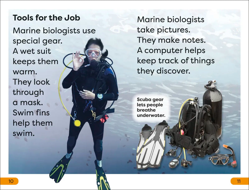 DK Super Readers Level 1 A Day in the Life of a Marine Biologist US - Hardback
