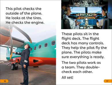 DK Super Readers Level 1 A Day in the Life of a Pilot US - Hardback