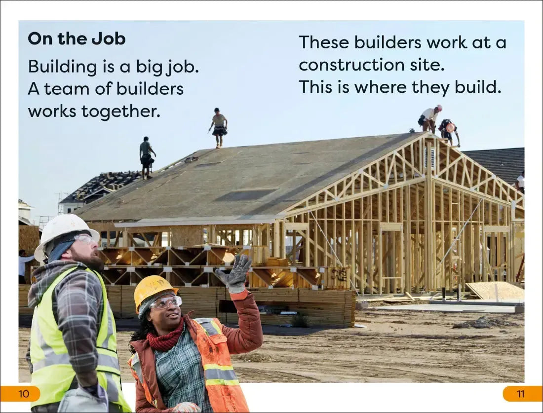 DK Super Readers Level 1 A Day in the Life of a Builder US - Hardback