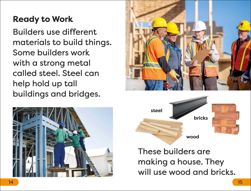 DK Super Readers Level 1 A Day in the Life of a Builder US - Hardback