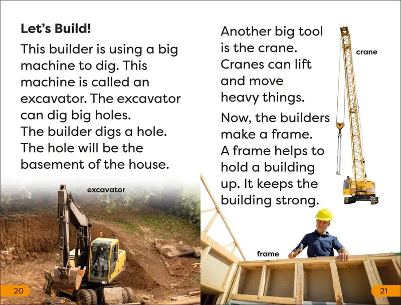 DK Super Readers Level 1 A Day in the Life of a Builder US - Hardback