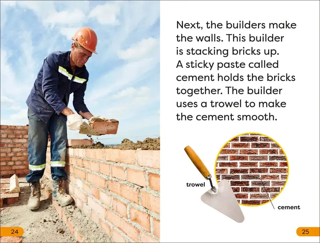 DK Super Readers Level 1 A Day in the Life of a Builder US - Hardback