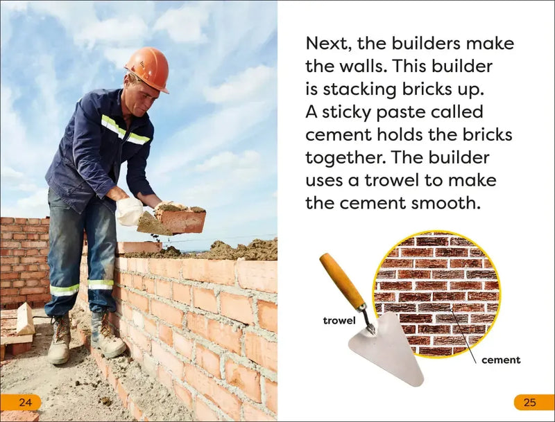 DK Super Readers Level 1 A Day in the Life of a Builder US - Hardback