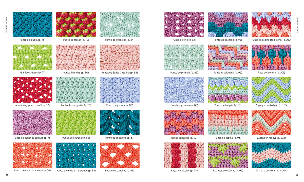 Ganchillo paso a paso (Crochet Stitches Step-by-Step) interior 2 (ISBN 9780593963029)