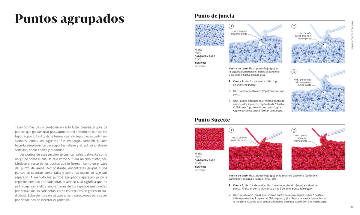 Ganchillo paso a paso (Crochet Stitches Step-by-Step) interior 3 (ISBN 9780593963029)