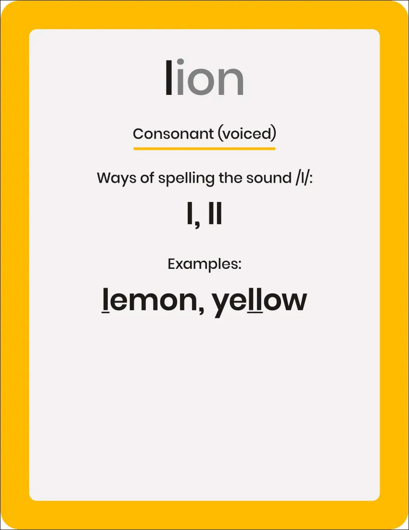 Phonic Books Dandelion 44 Sounds Cards US - Cards