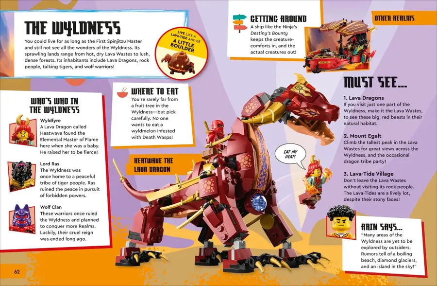 LEGO Ninjago Dragons Rising Adventure Atlas US - Hardback