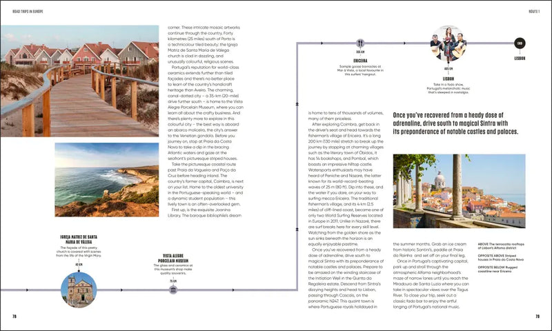 Road Trips in Europe US - Hardback