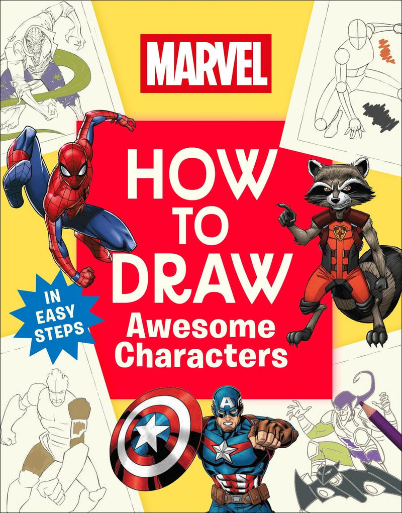 Marvel How to Draw Awesome Characters-Children’s / Teenage general interest: Art/ music/ drama and film-買書書 BuyBookBook